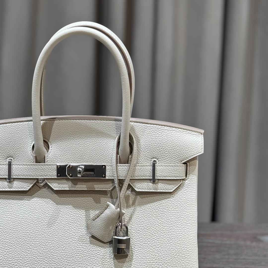 Hermès Beton Birkin 30 Togo Palladium Hardware für Damen oder Herren im Angebot