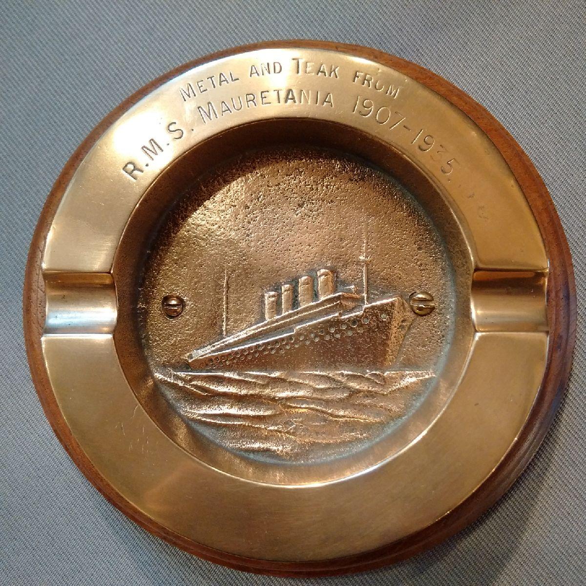 Polished R.M.S Mauretania Ashtray