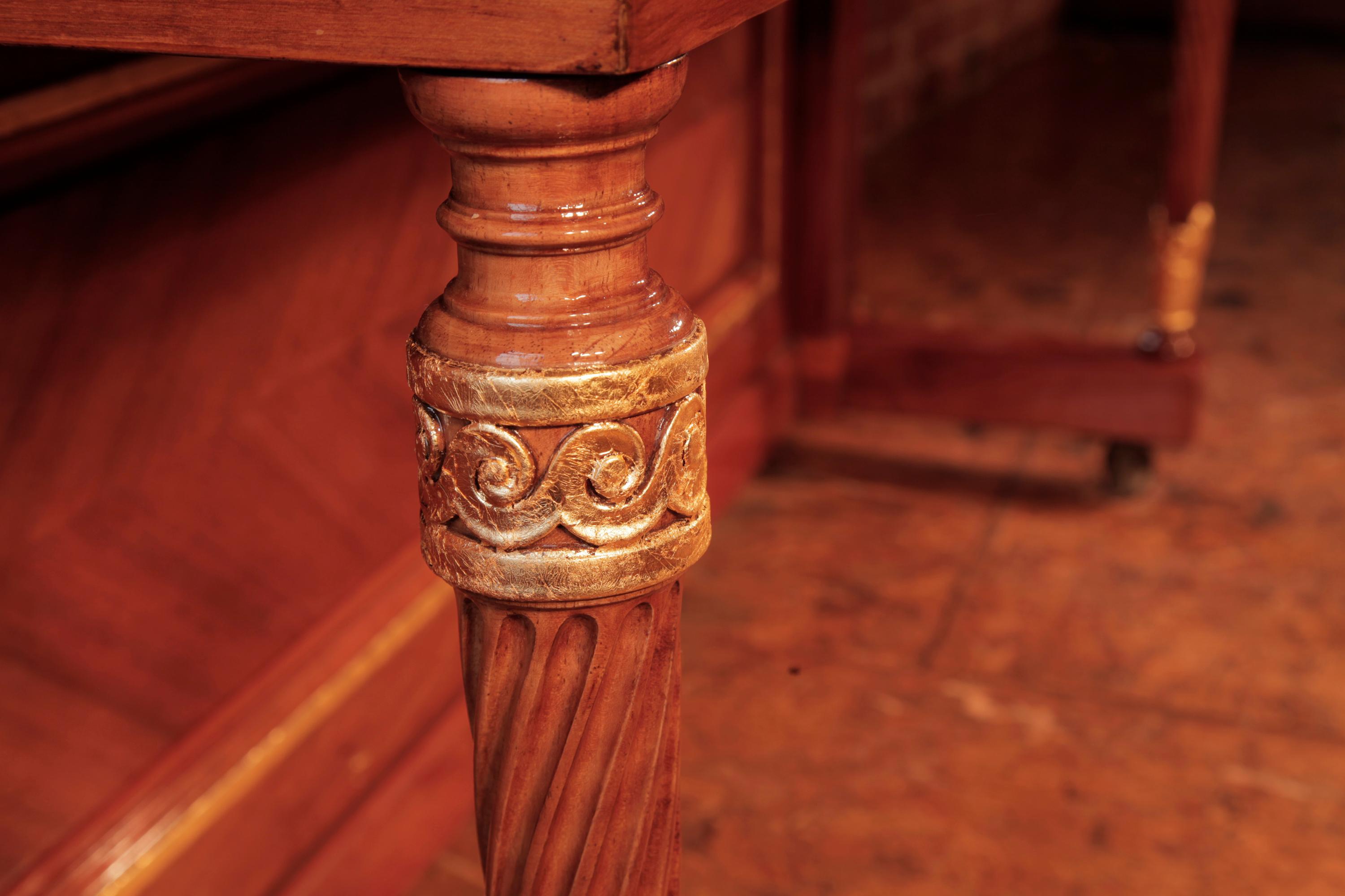 Louis XVI Steinway Piano Made for the Olympic & Titanic Liners Carved Walnut Gold Leaf