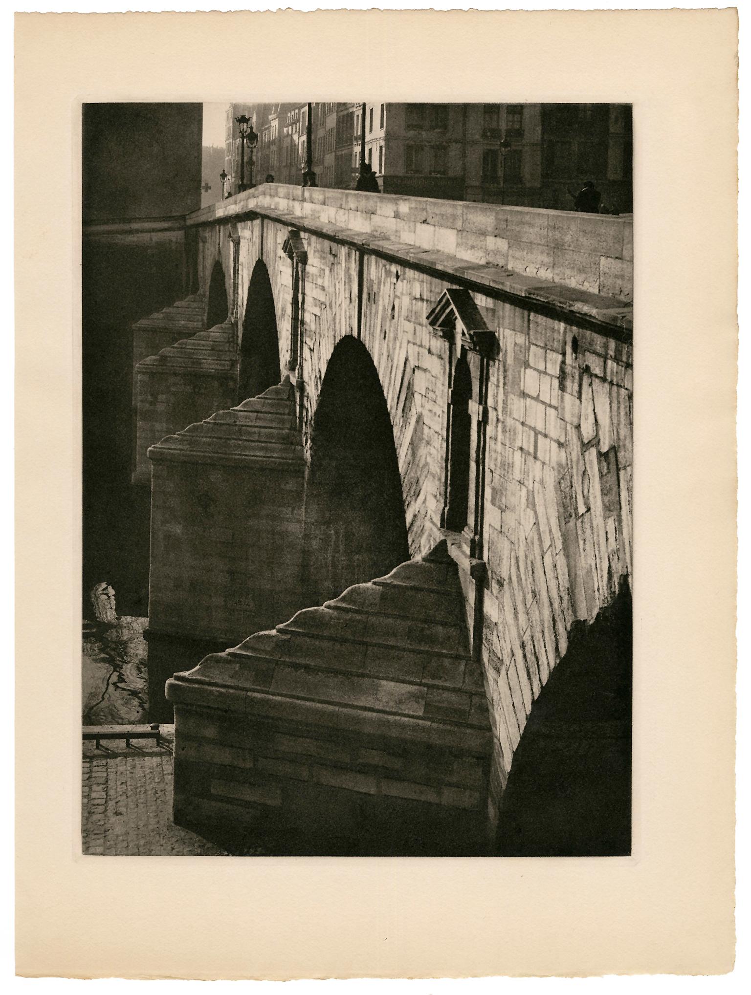 Pont Marie, Paris — Mid-Century Photogravure - Photograph by Rémy Duval