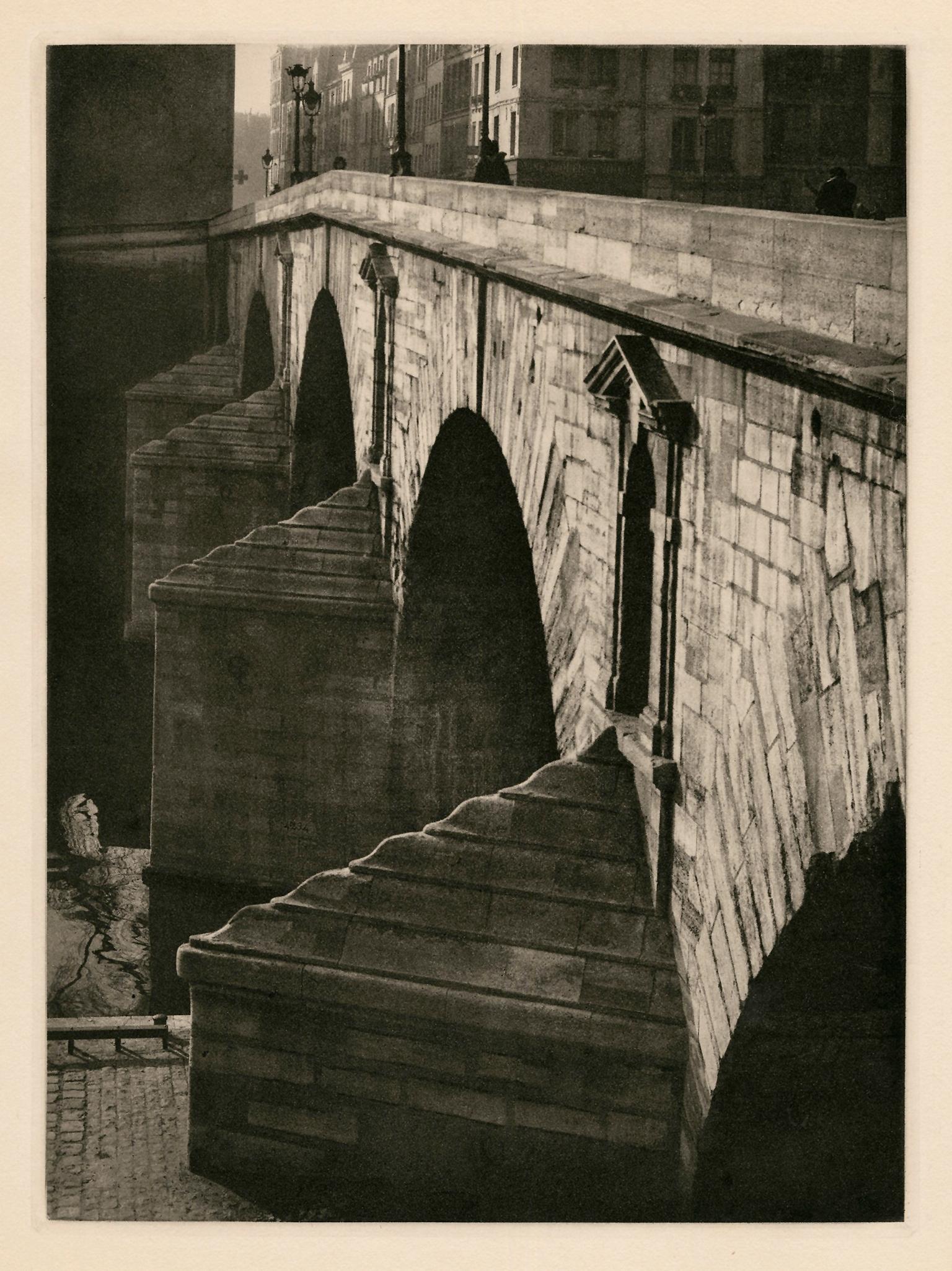 Rémy Duval Figurative Photograph - Pont Marie, Paris — Mid-Century Photogravure