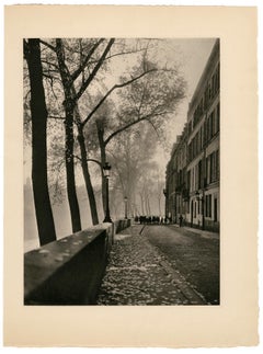 School Children, L'Ile Saint Louis, Paris — Mid-Century Photogravure