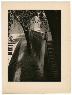 Passerella, L'Ile Saint Louis, Parigi - Fotoincisione di metà secolo