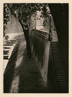 Walkway, L'Ile Saint Louis, Paris — Mid-Century Photogravure