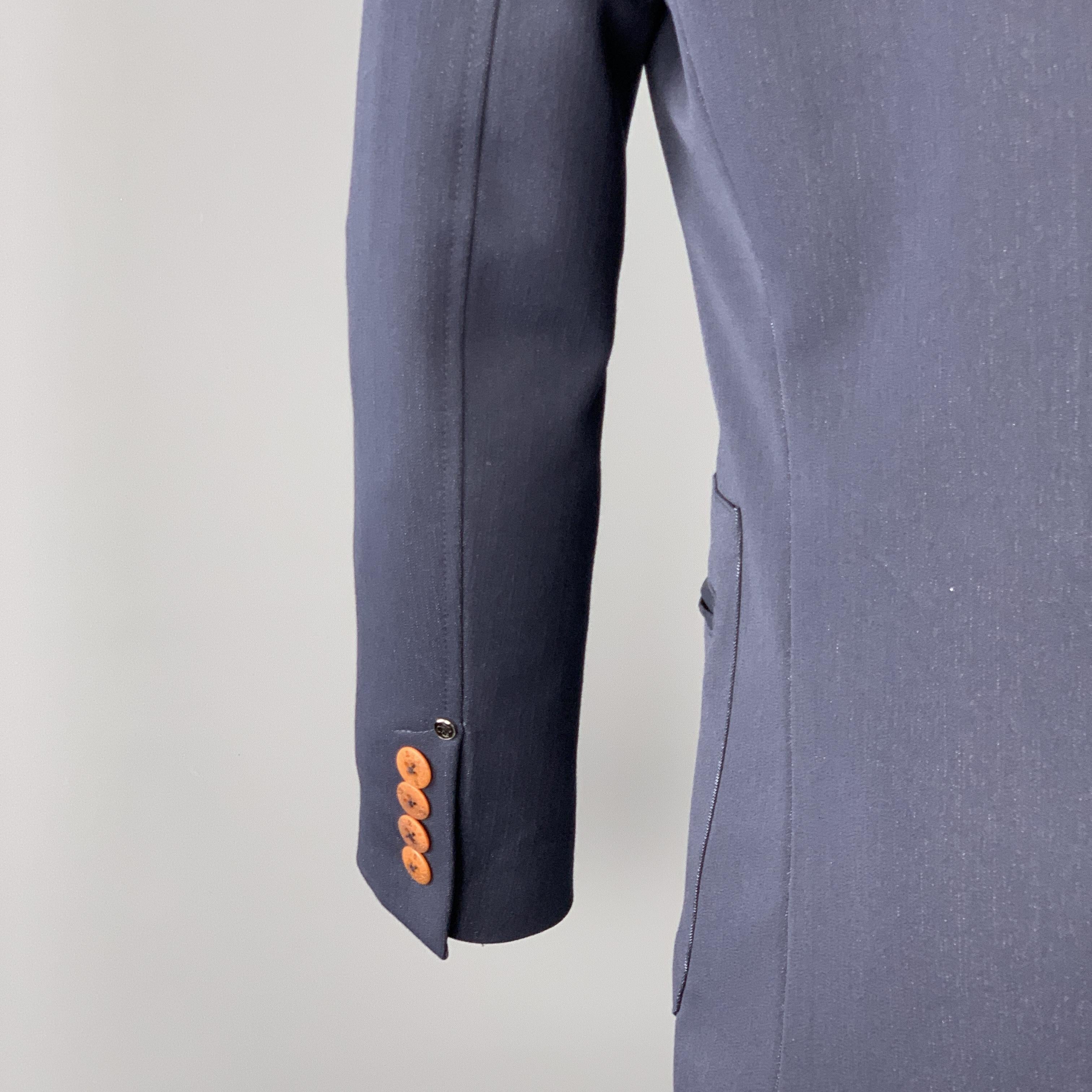 RNT23 JEANS 38 - Veste zippée texturée à poche zippée - Marine 1