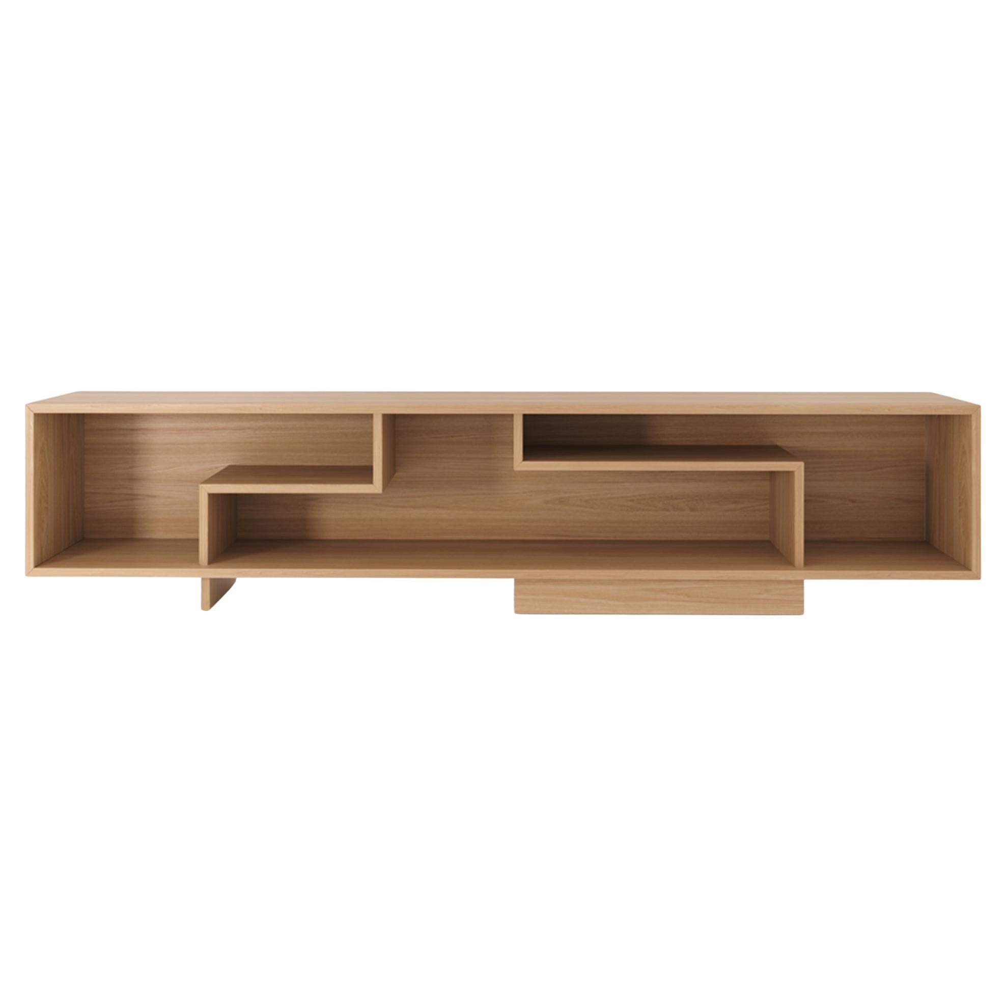 "Roa" rack in natural Woodwork Brazilian, Tv Cabinet, Media Unit
