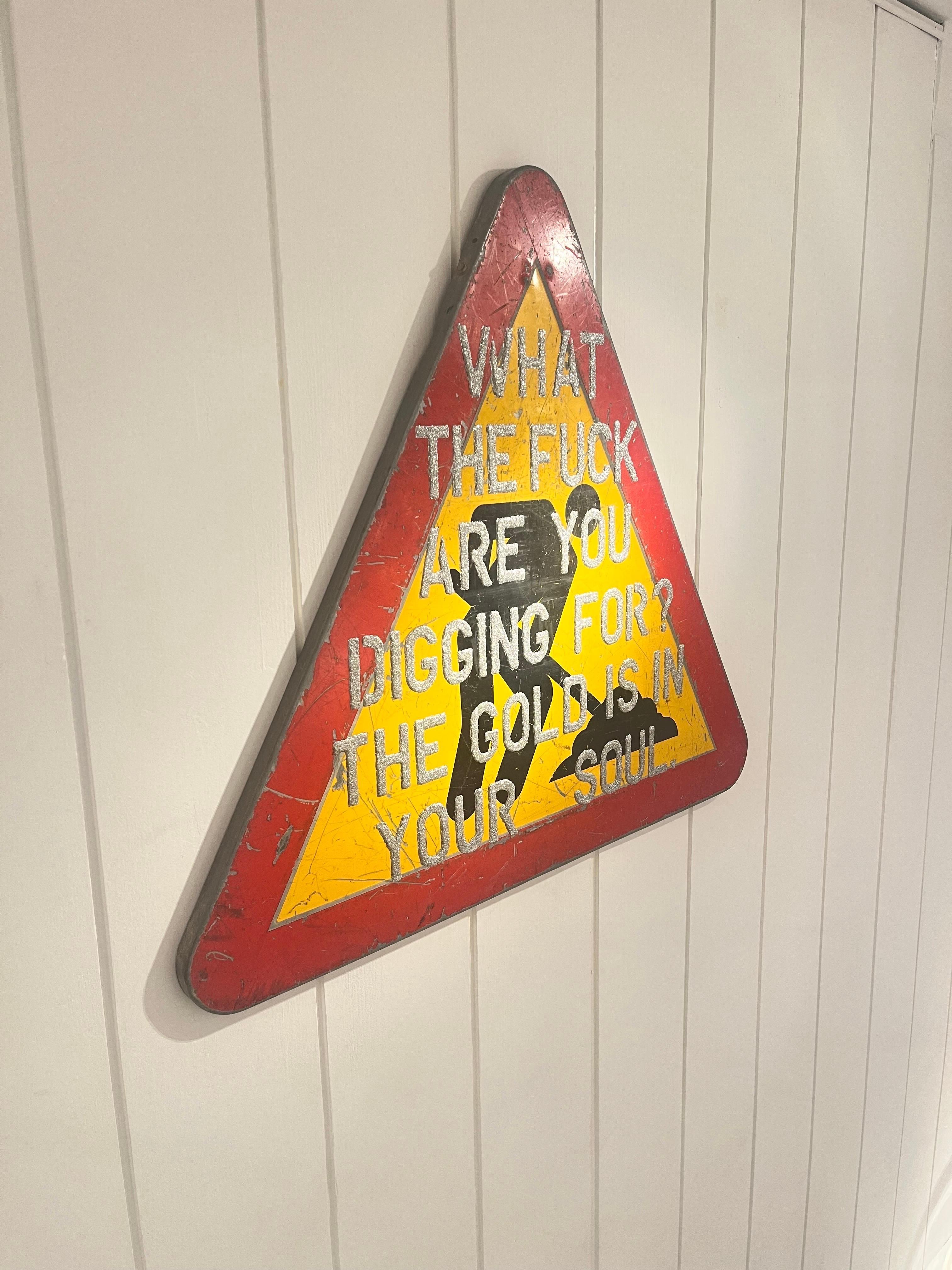 Contemporary Road sign by Carlos Iglesias  For Sale