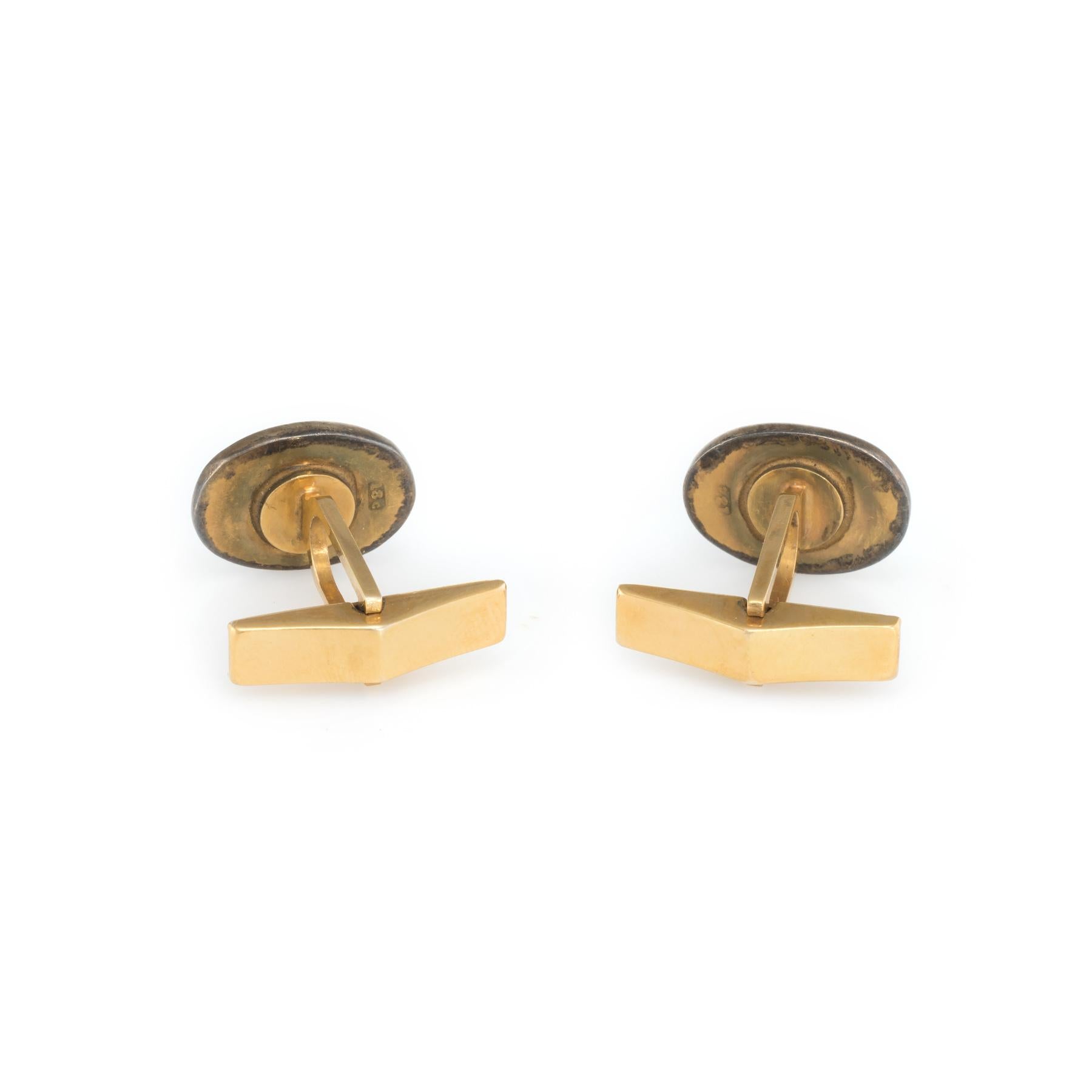 horse racing cufflinks