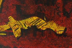 Roald Ditmer, Abstract Composition, Oil on Canvas Paintings, 1999, Framed