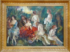 At the ball. Paris. Oil on canvas, 50,2x69,3 cm