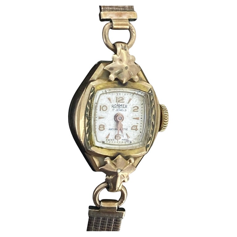 Gold Orologio Deco Orologio Vintage Orologio Da Tasca Roamer