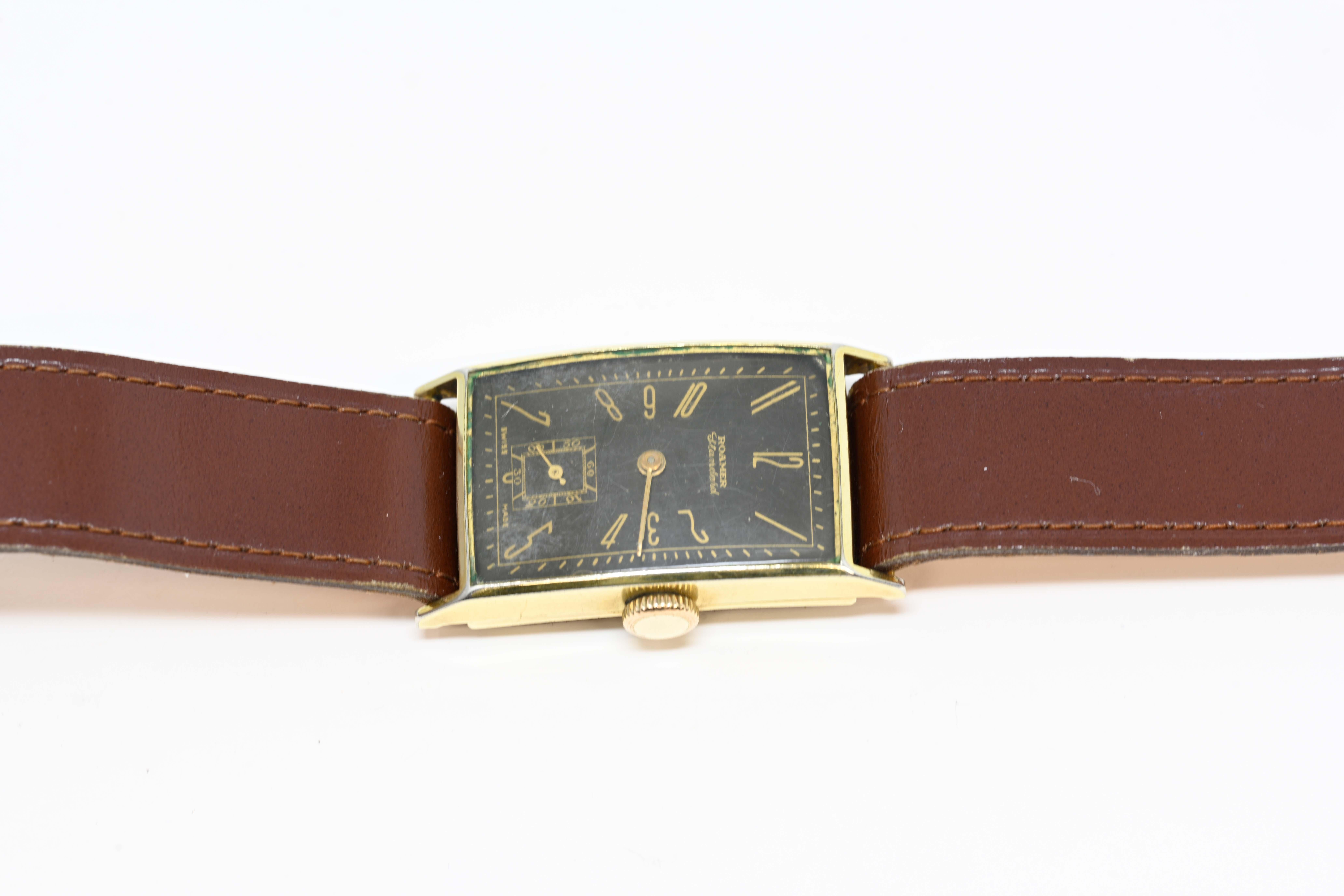 roamer gold watch vintage