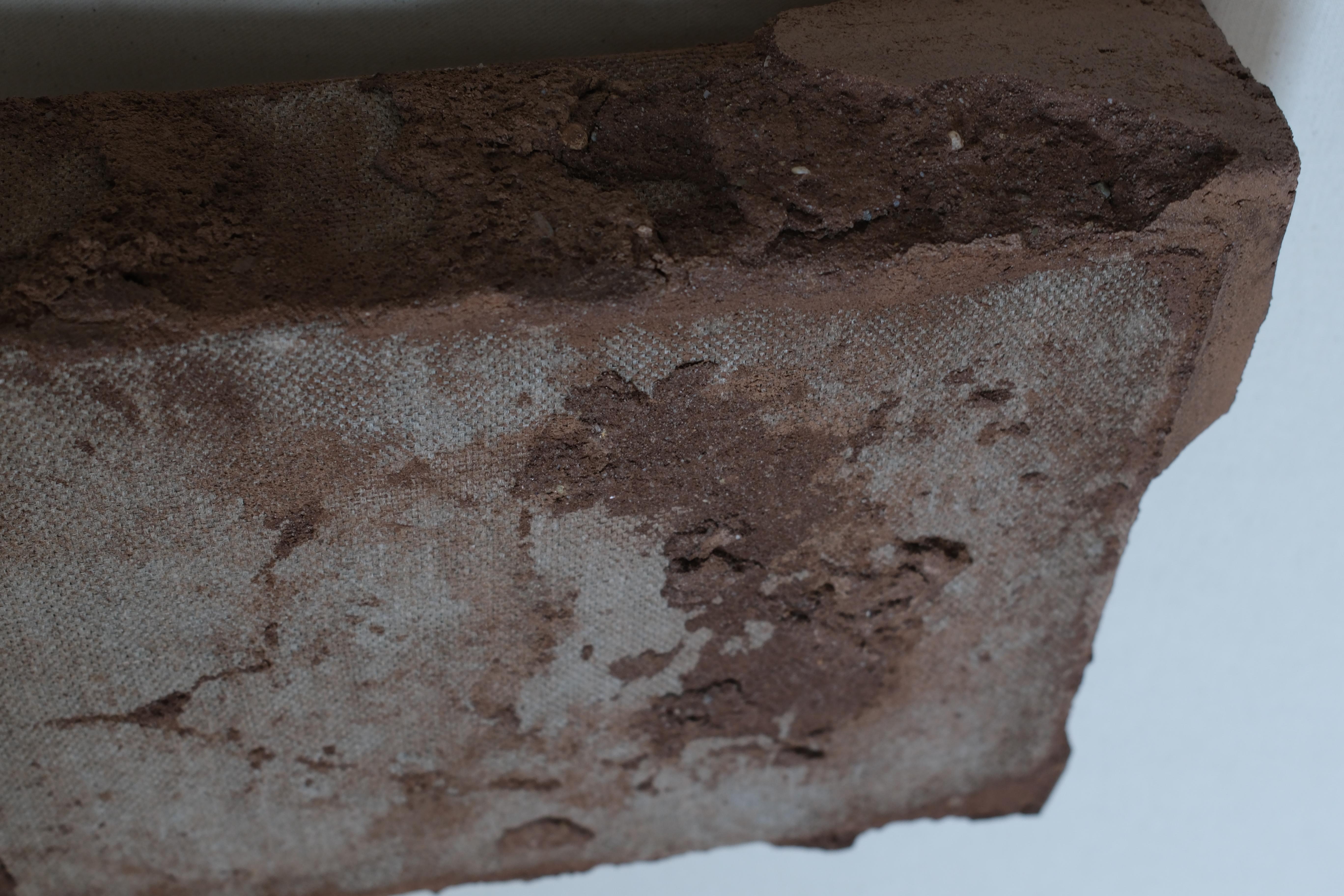 Earth-Toned Mixed Media on Canvas, Concrete and Sand, 2025 -'Untitled 83252' For Sale 1