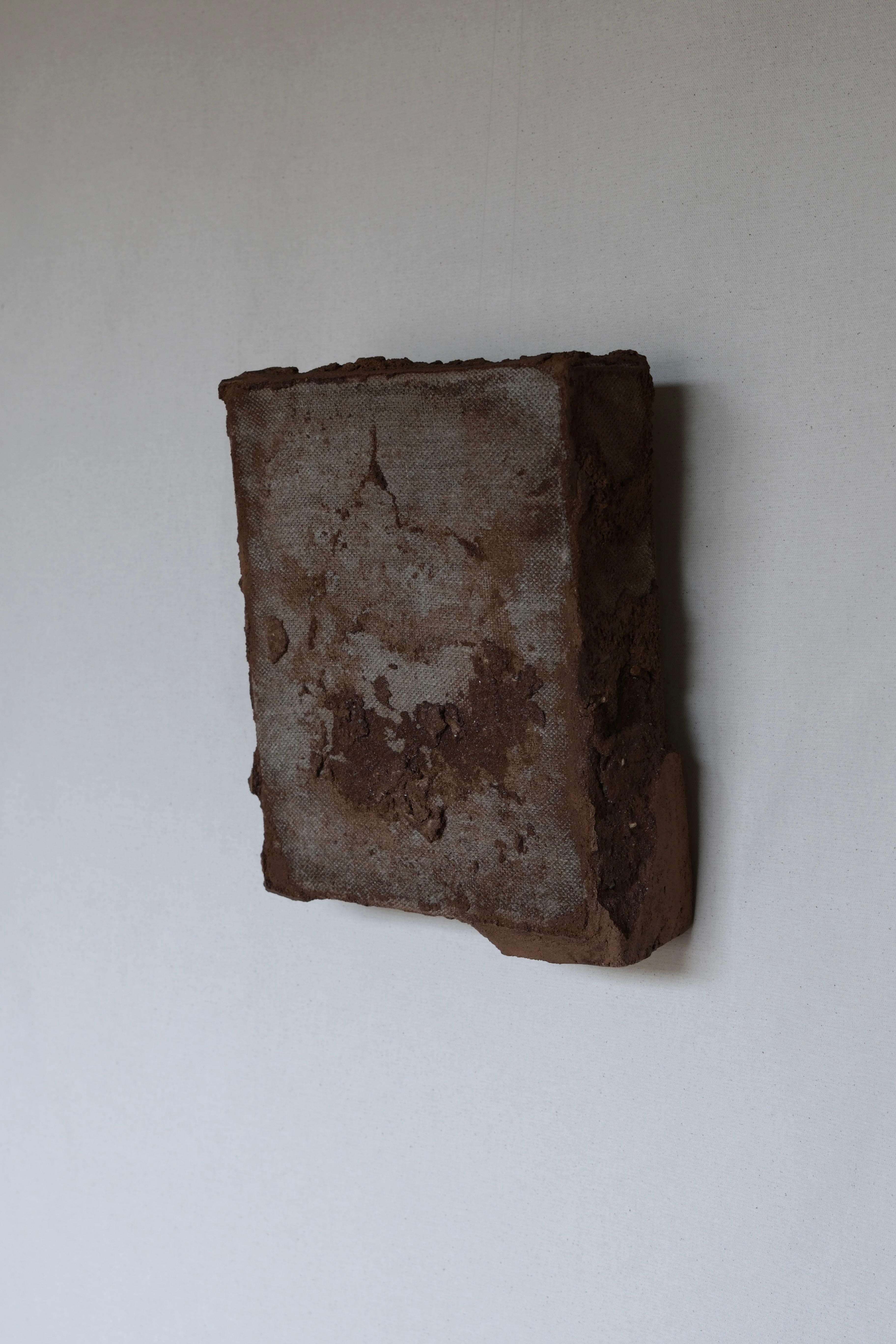 Earth-Toned Mixed Media on Canvas, Concrete and Sand, 2025 -'Untitled 83252' For Sale 3