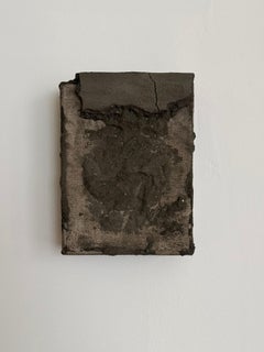 Green-Toned Mixed Media on Canvas, Concrete and Sand, 2025 -'Untitled 1811241'