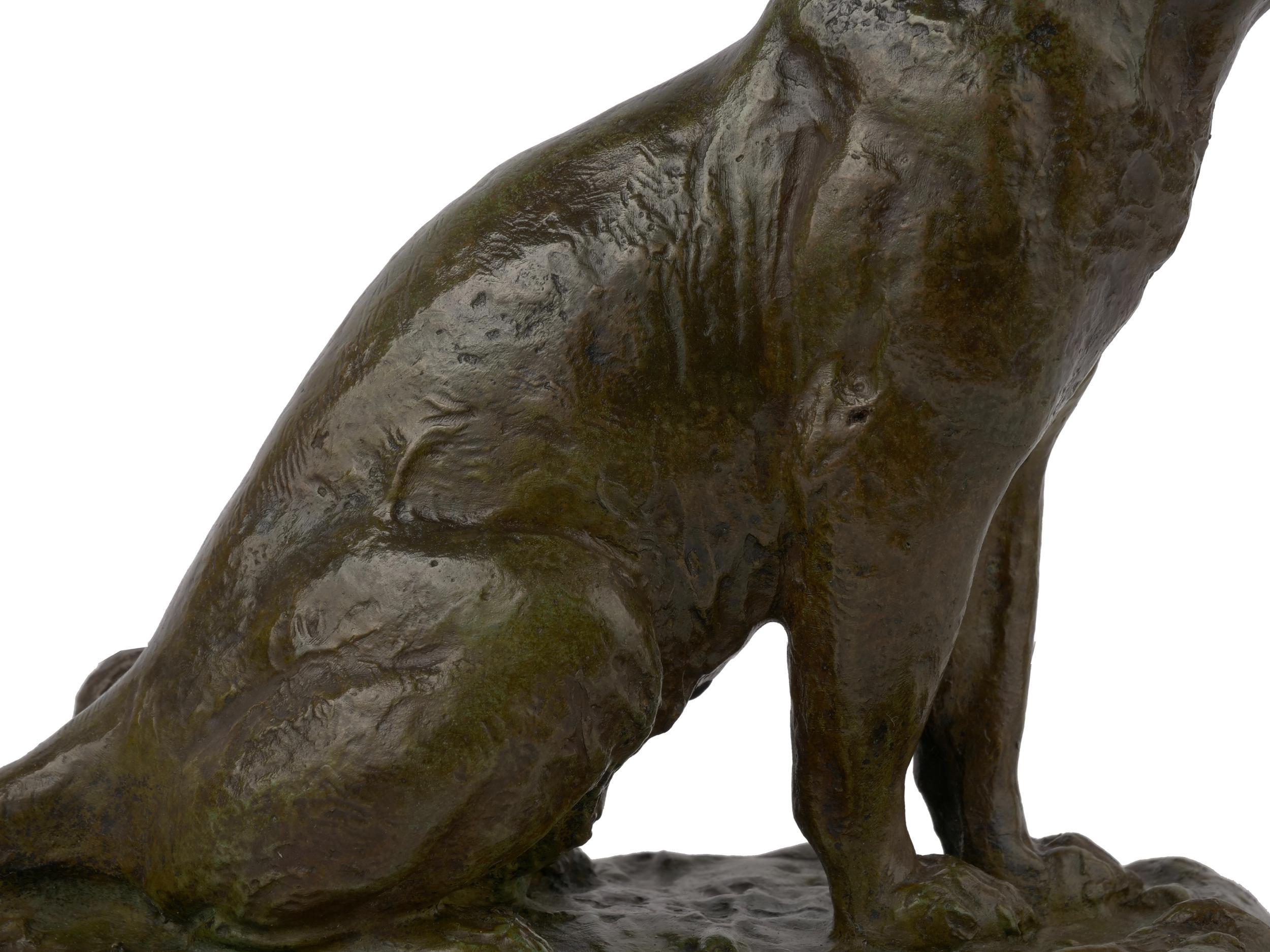 “Roaring Jaguar” Art Deco French Bronze Sculpture by Adolphe Geoffroy & Susse For Sale 5