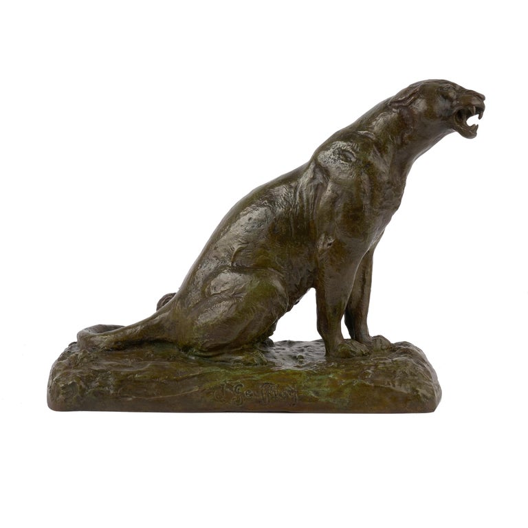 Roaring Jaguar” Art Deco French Bronze Sculpture by Adolphe Geoffroy and  Susse For Sale at 1stDibs