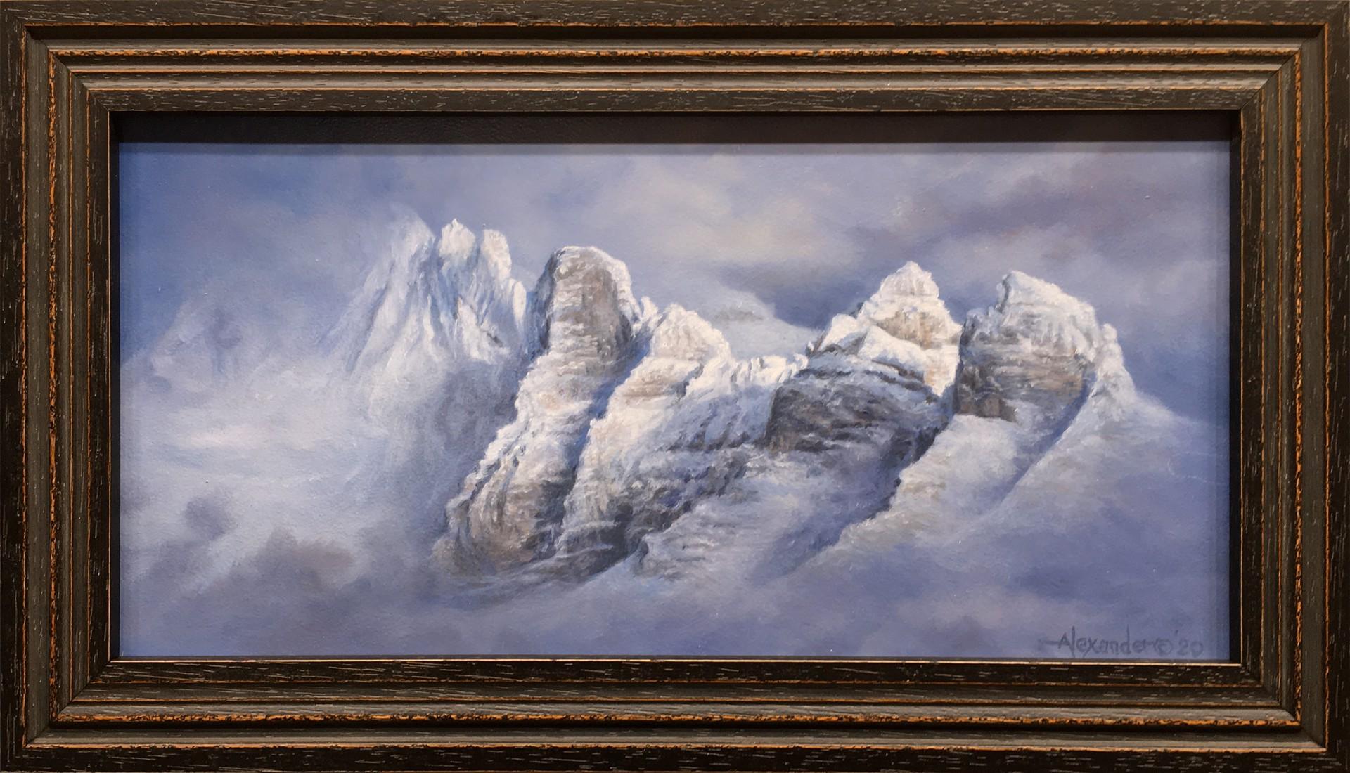 Alturas iluminadas por el sol - Painting de Rob Alexander