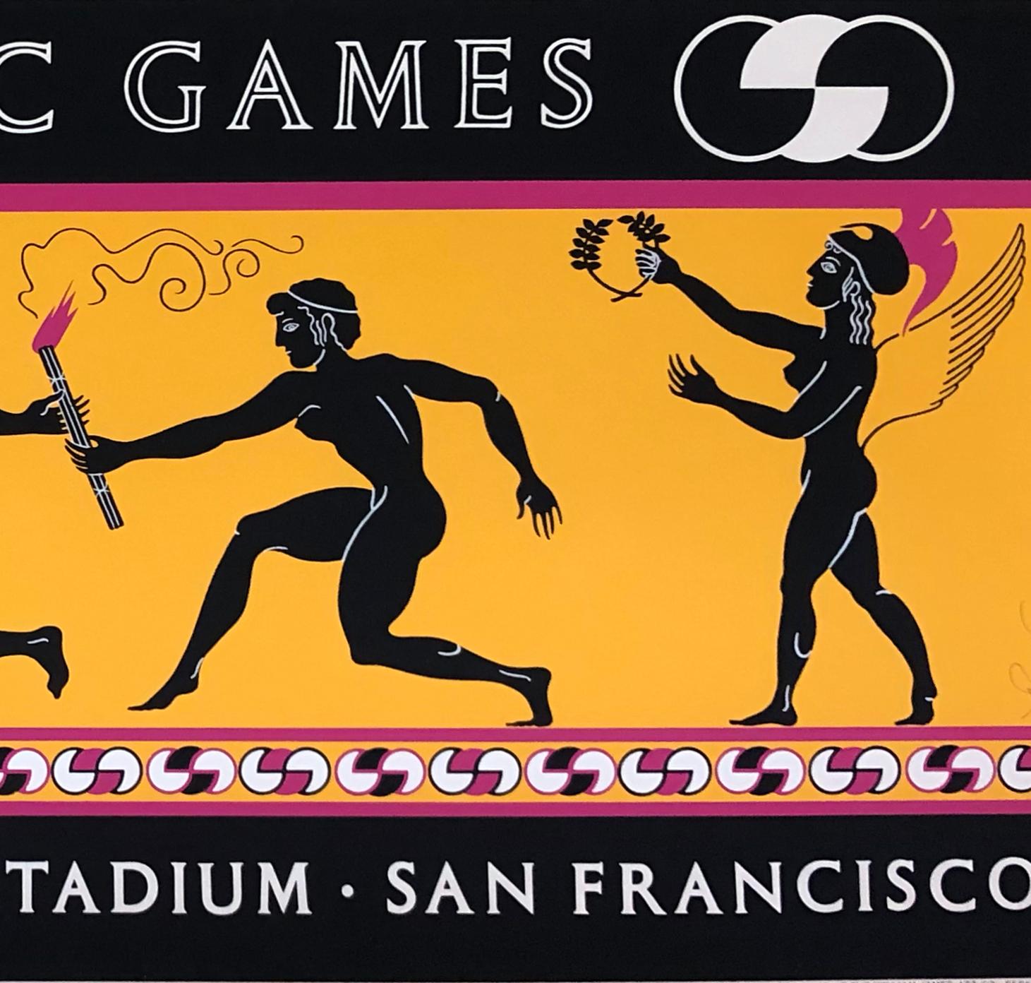 Olimpiadi gay del 1982 - Nude Print Arancia di Rob Anderson