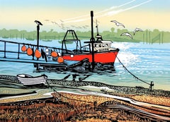 Boats and Floats, Limited edition art print, Landscape, Nature