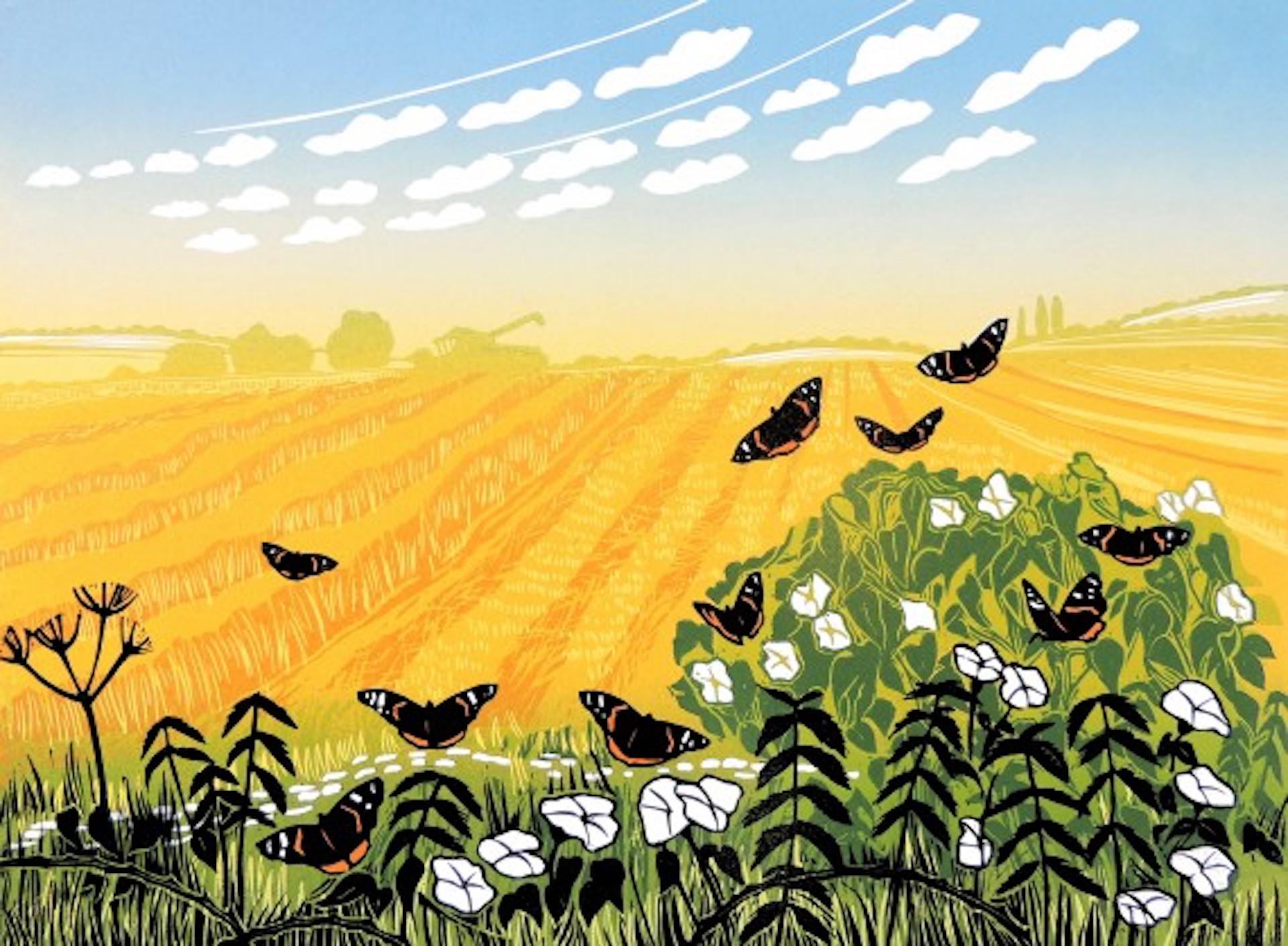 Butterly Field, Rob Barnes, estampe en édition limitée, œuvre d'art