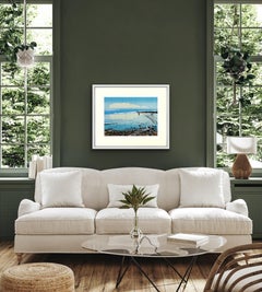 Cloud Reflection, Seascape Print, Coastal Art, Beach Art, Bird Art, Animal Art