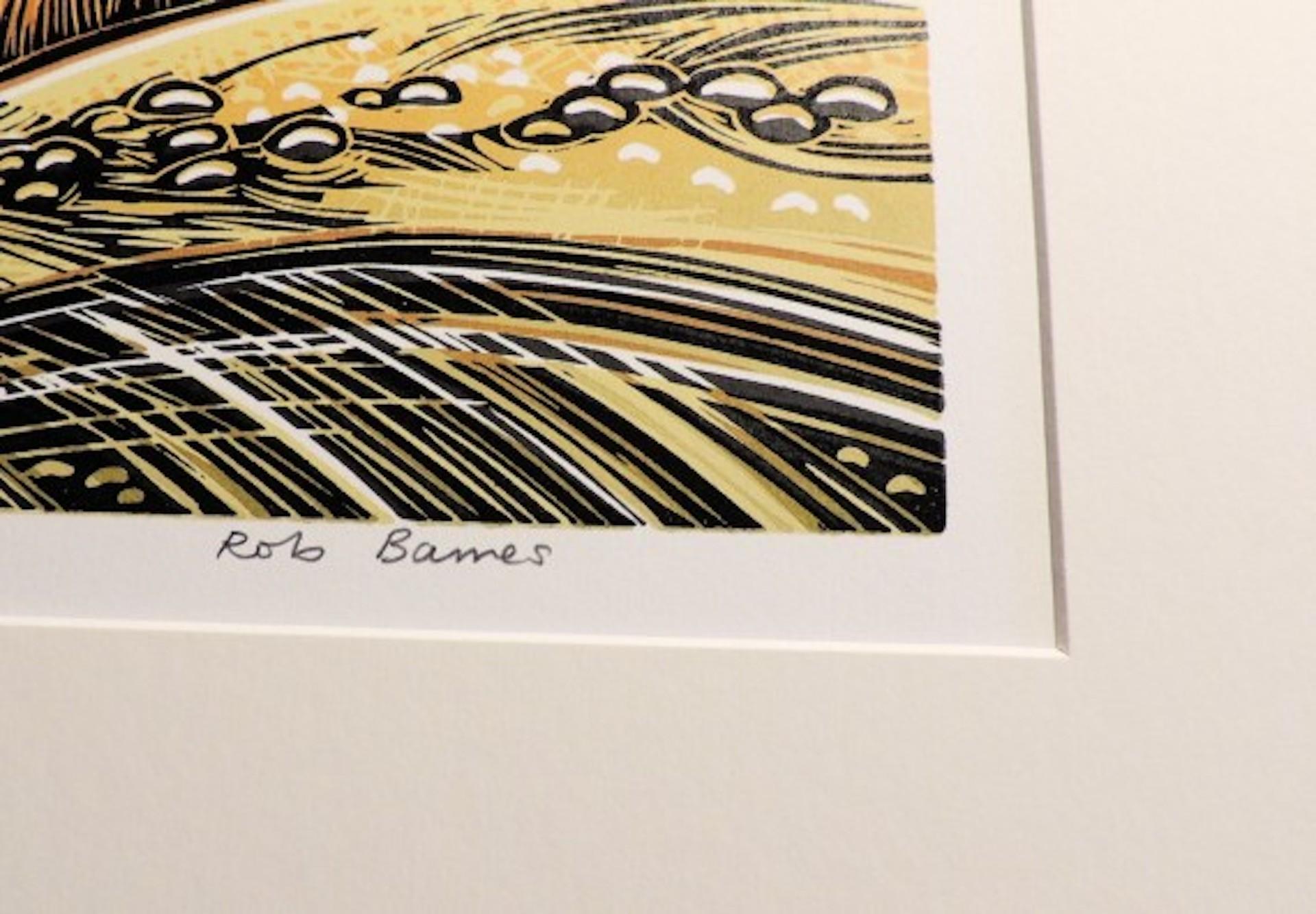 Flight Over The Barley, Rob Barnes, estampe en édition limitée, œuvre d'art Birds Field en vente 7