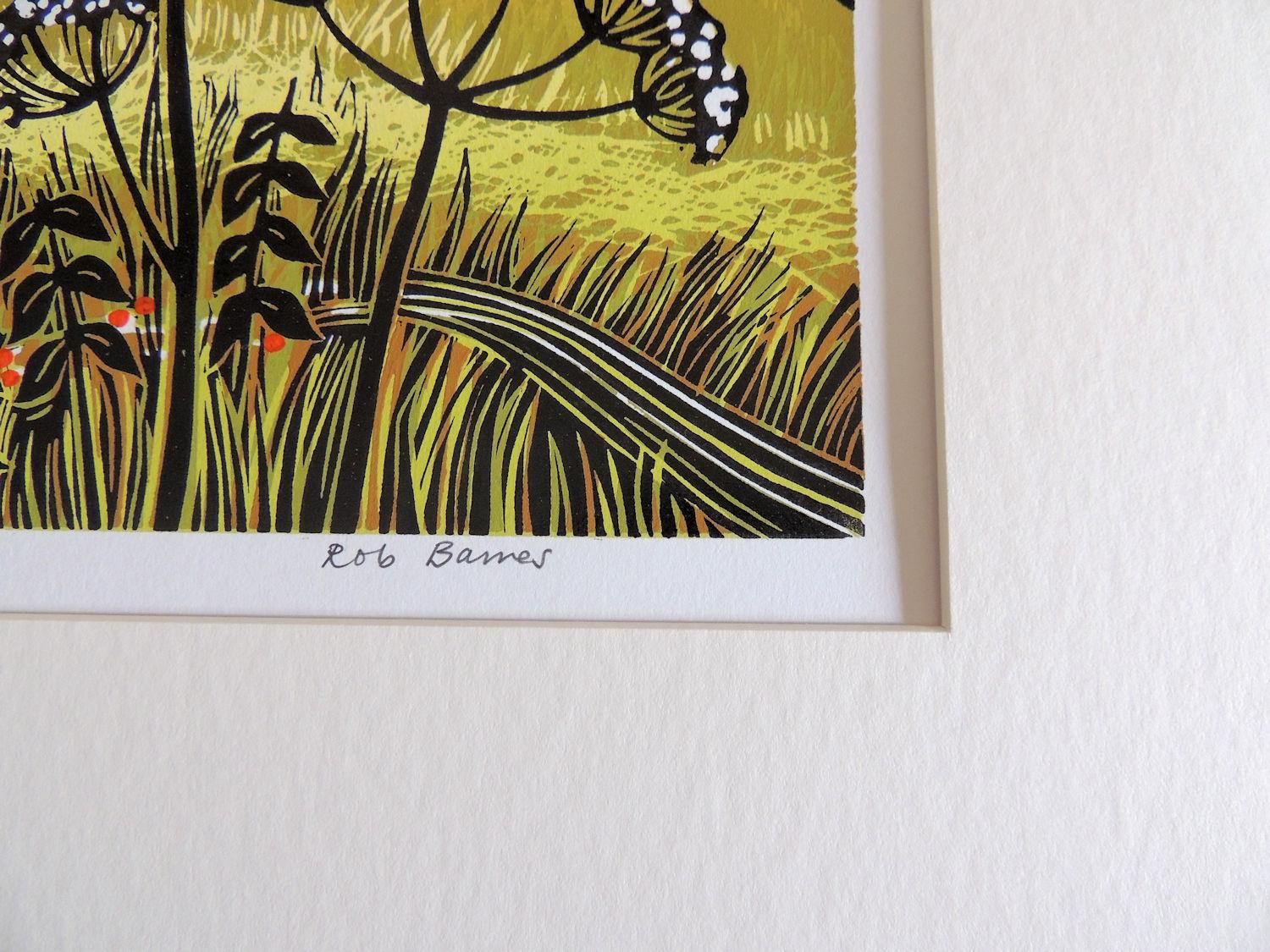 Hunting the Fields, Limited edition art print, Landscape, Nature - Contemporary Print by Rob Barnes
