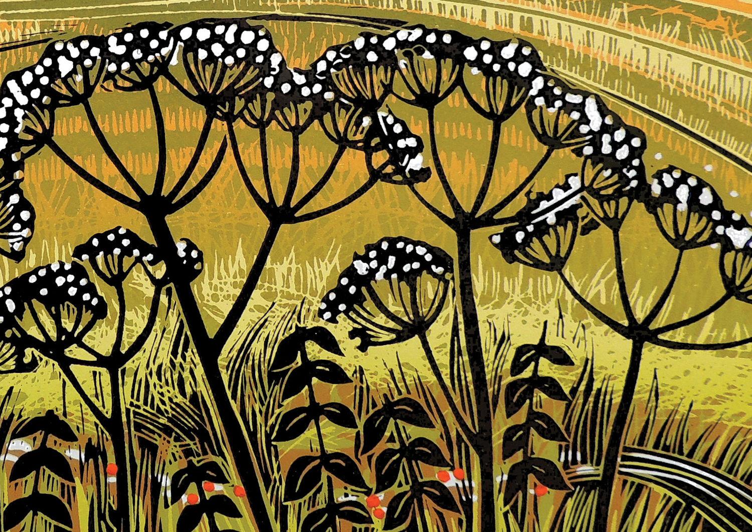 Hunting the Fields, Limited edition art print, Landscape, Nature For Sale 4