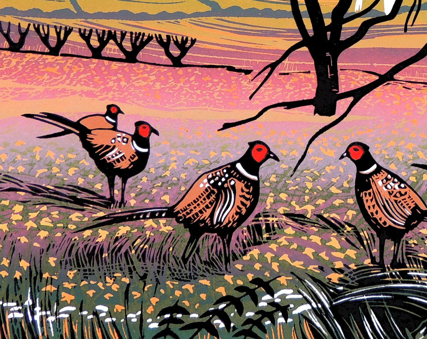 Pheasant Circle - Print by Rob Barnes