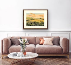 Running Through The Barley, Limited edition art print, Landscape, Nature, Fields