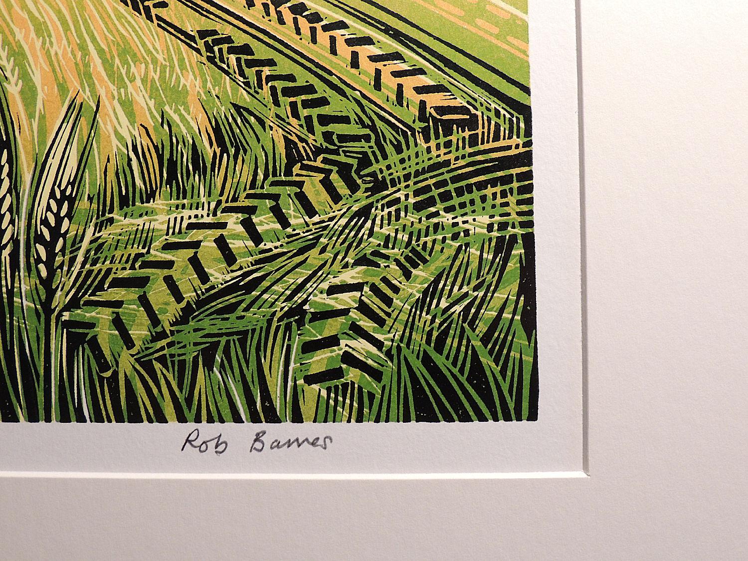 Running Through The Barley & Running Hares, Set of 2, Limited edition art print For Sale 3