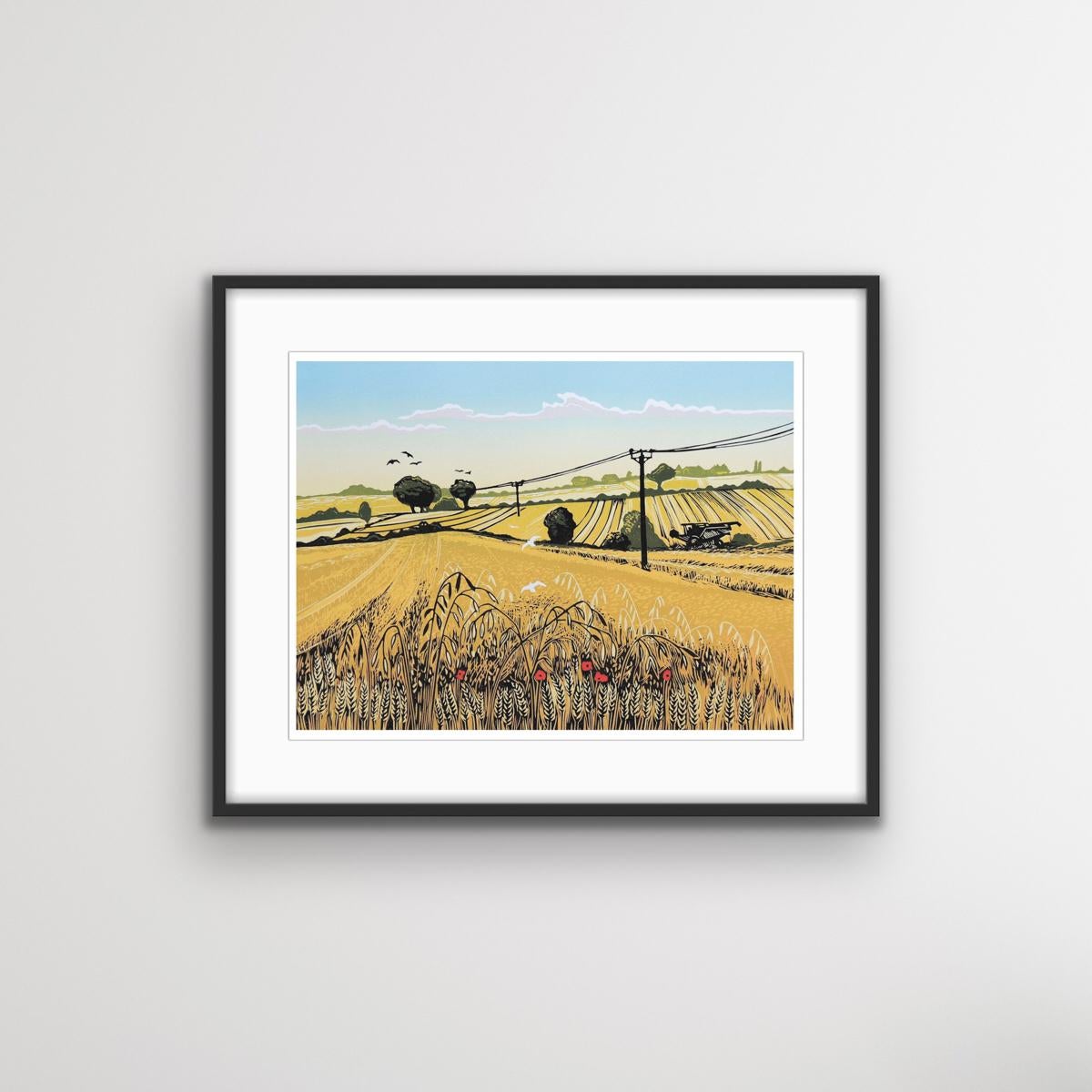 Wild Oats by Rob Barnes, Limited edition print, Contemporary art, Landscape art For Sale 1