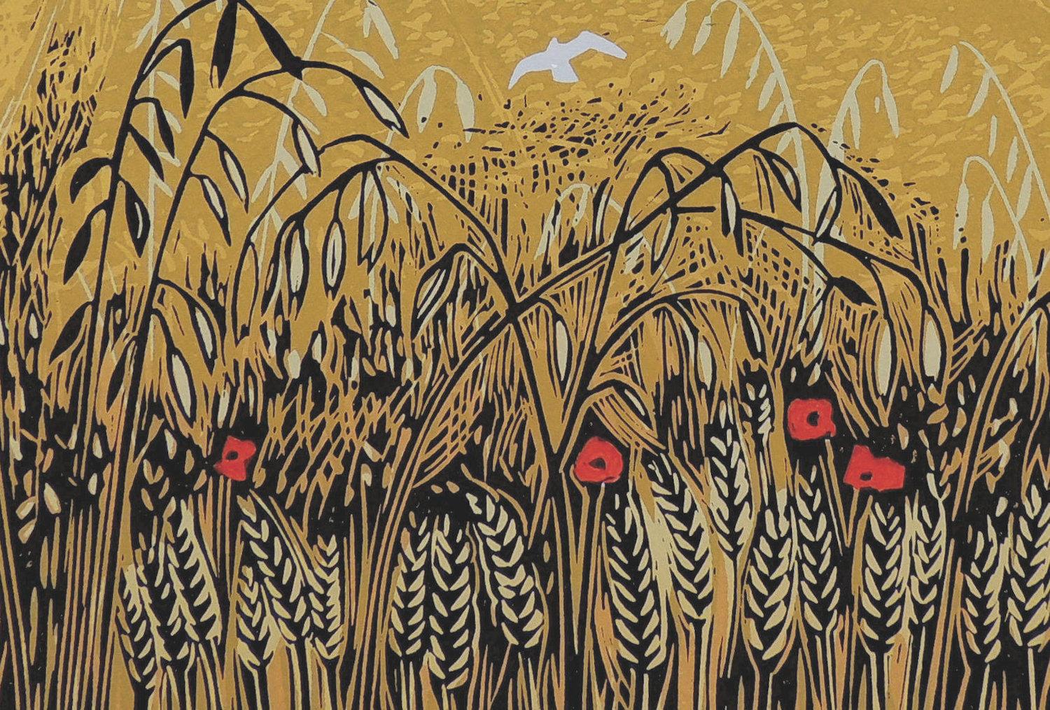 Wild Oats by Rob Barnes, Limited edition print, Contemporary art, Landscape art For Sale 2