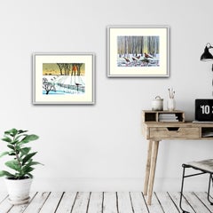Winter Shadows and Snow Trees