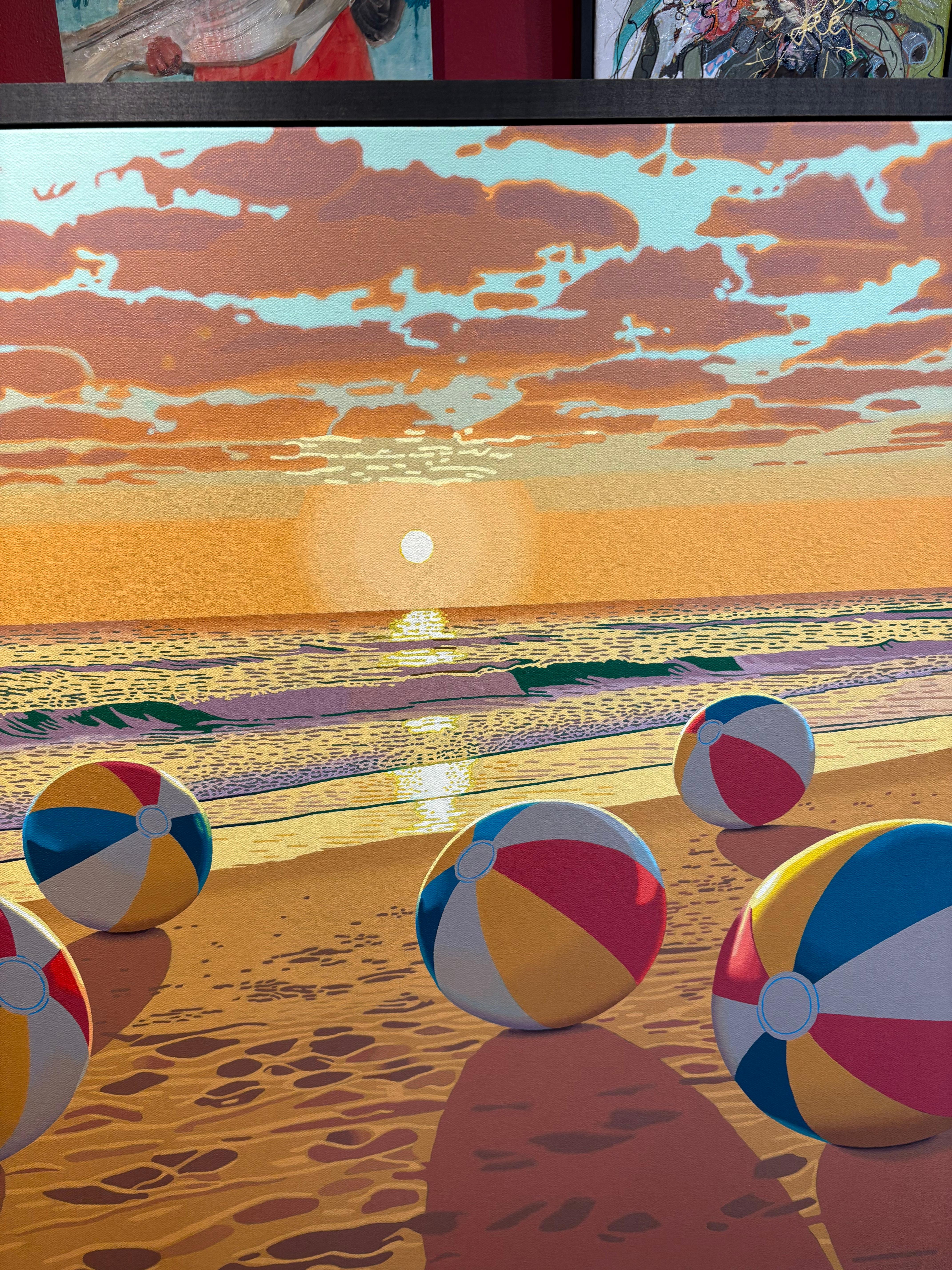 Von einem glühenden Sonnenuntergang über dem Long Island Sound bis hin zu einem ikonischen Pop-Kitsch-Eisbehälter im Laden um die Ecke - Rob Brooks bietet uns eine visuelle Reise vom Realen zum Surrealen. Die Gemälde von Rob Brooks zeigen eine
