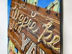 Yippie Ki-Yay, Die Hard, acrylic on canvas, movie art, neon sign painting