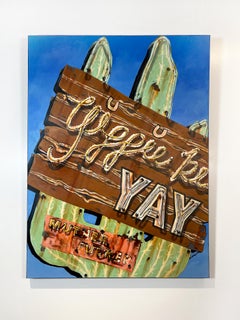Yippie Ki-Yay, Die Hard, acrylic on canvas, movie art, neon sign painting