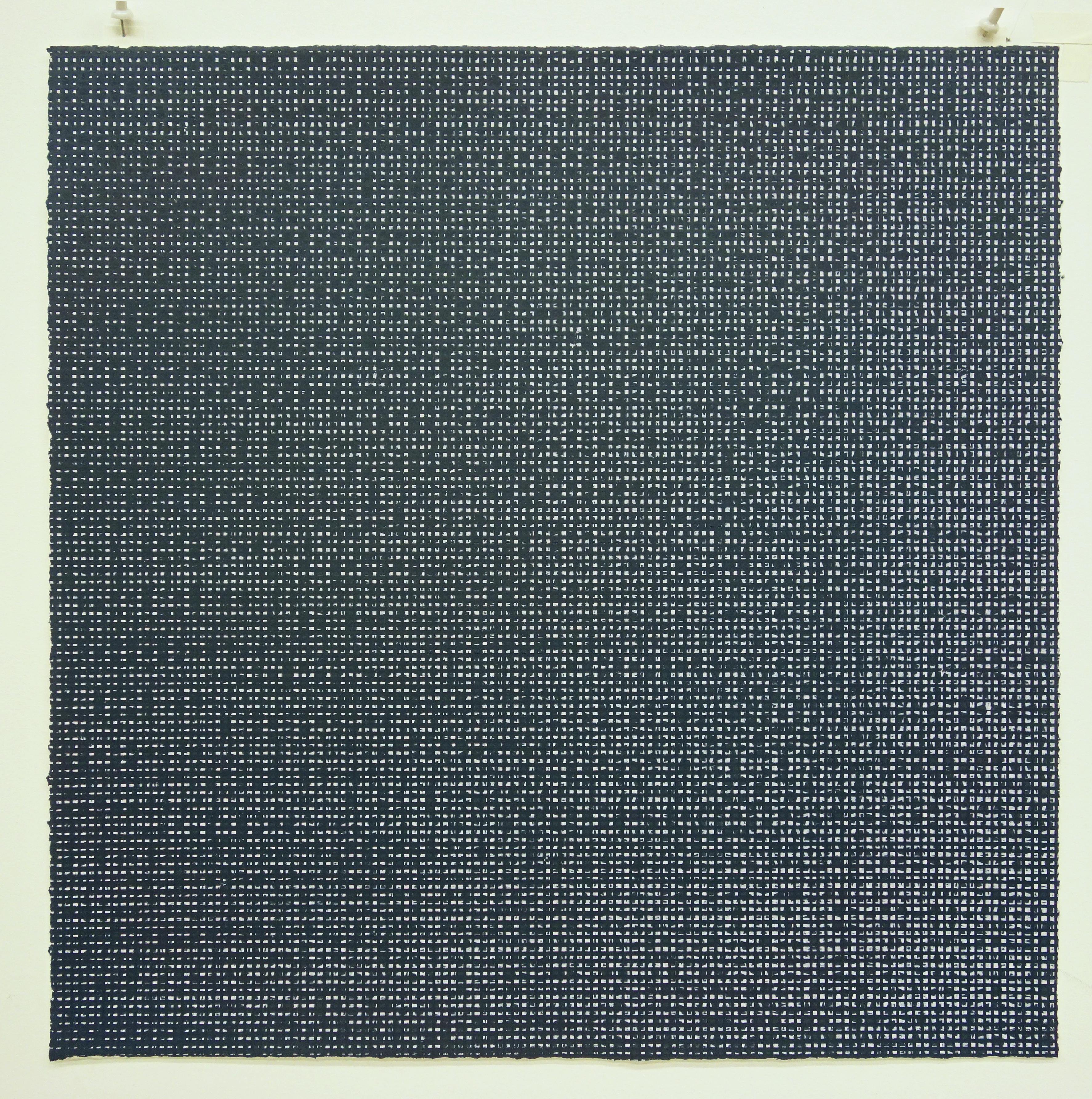 Rob de Oude, Untitled-Wassaic 6, 2016, silkscreen, 18 x 18, Minimalist 2