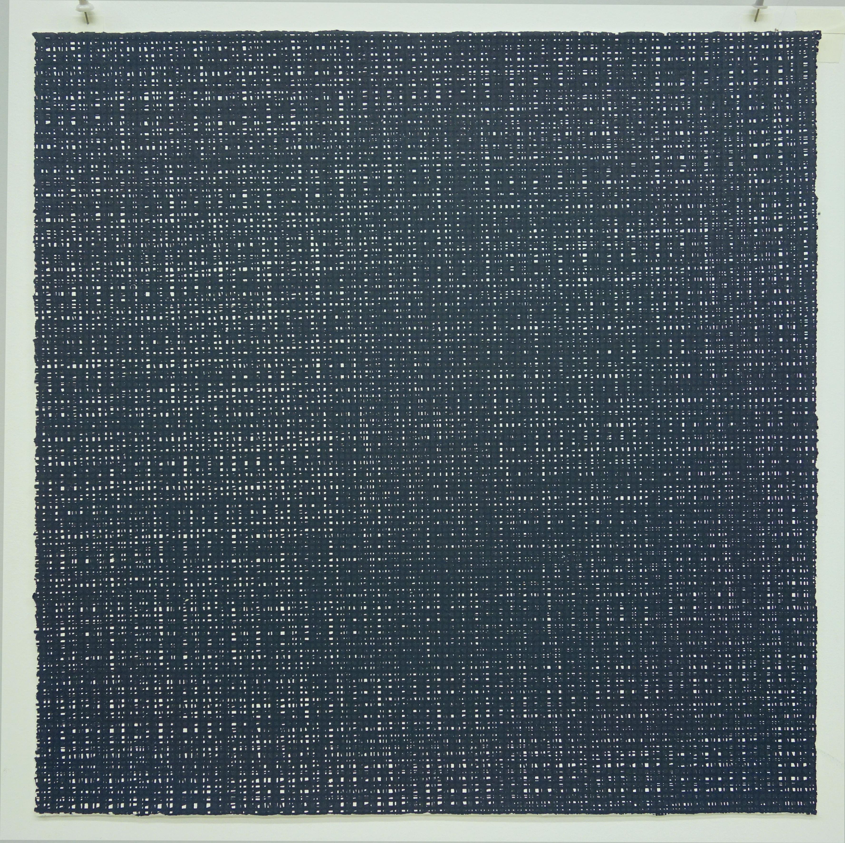 Rob de Oude, Untitled-Wassaic 6, 2016, silkscreen, 18 x 18, Minimalist 3