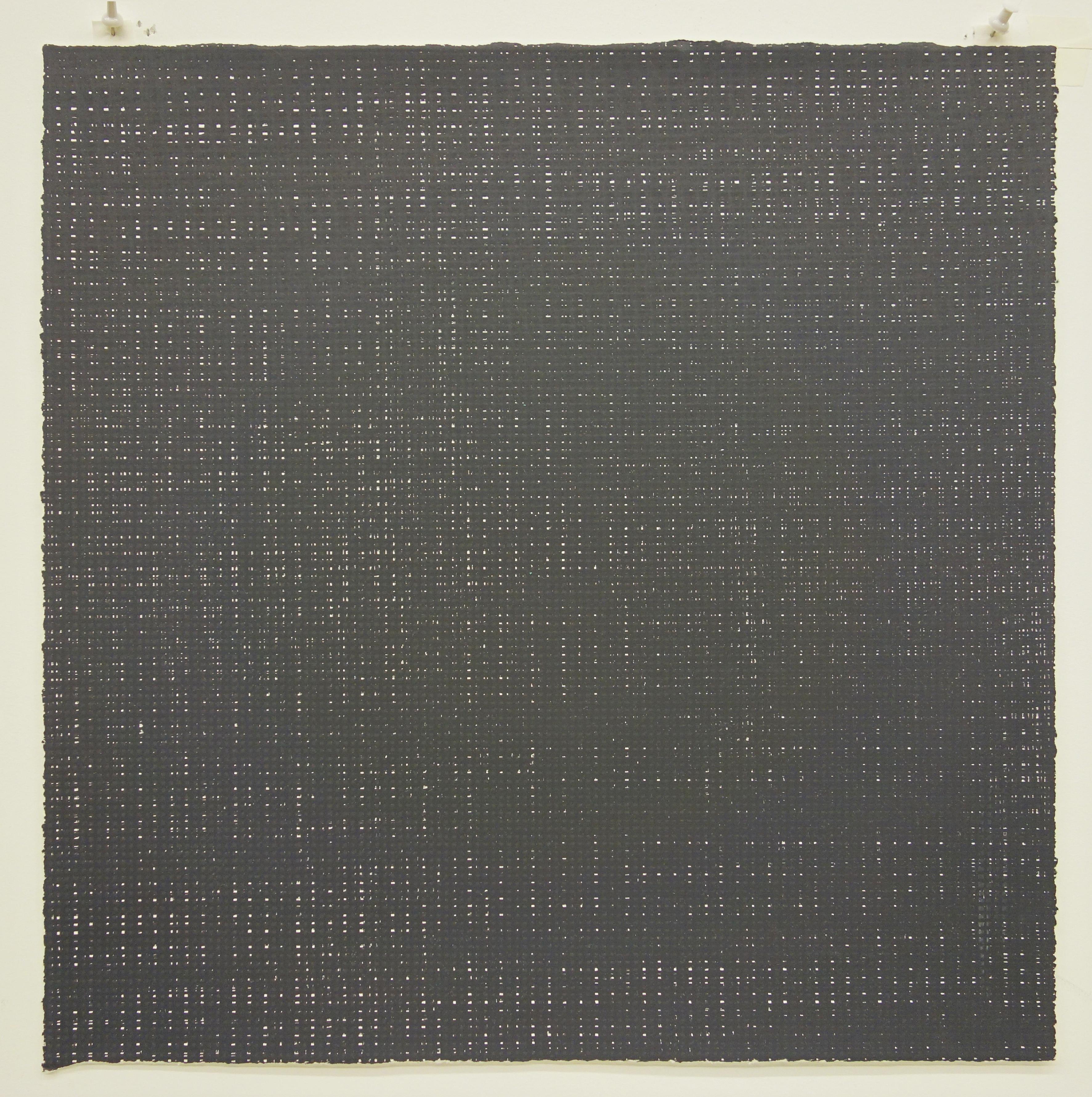 Rob de Oude, Untitled-Wassaic 6, 2016, silkscreen, 18 x 18, Minimalist 8