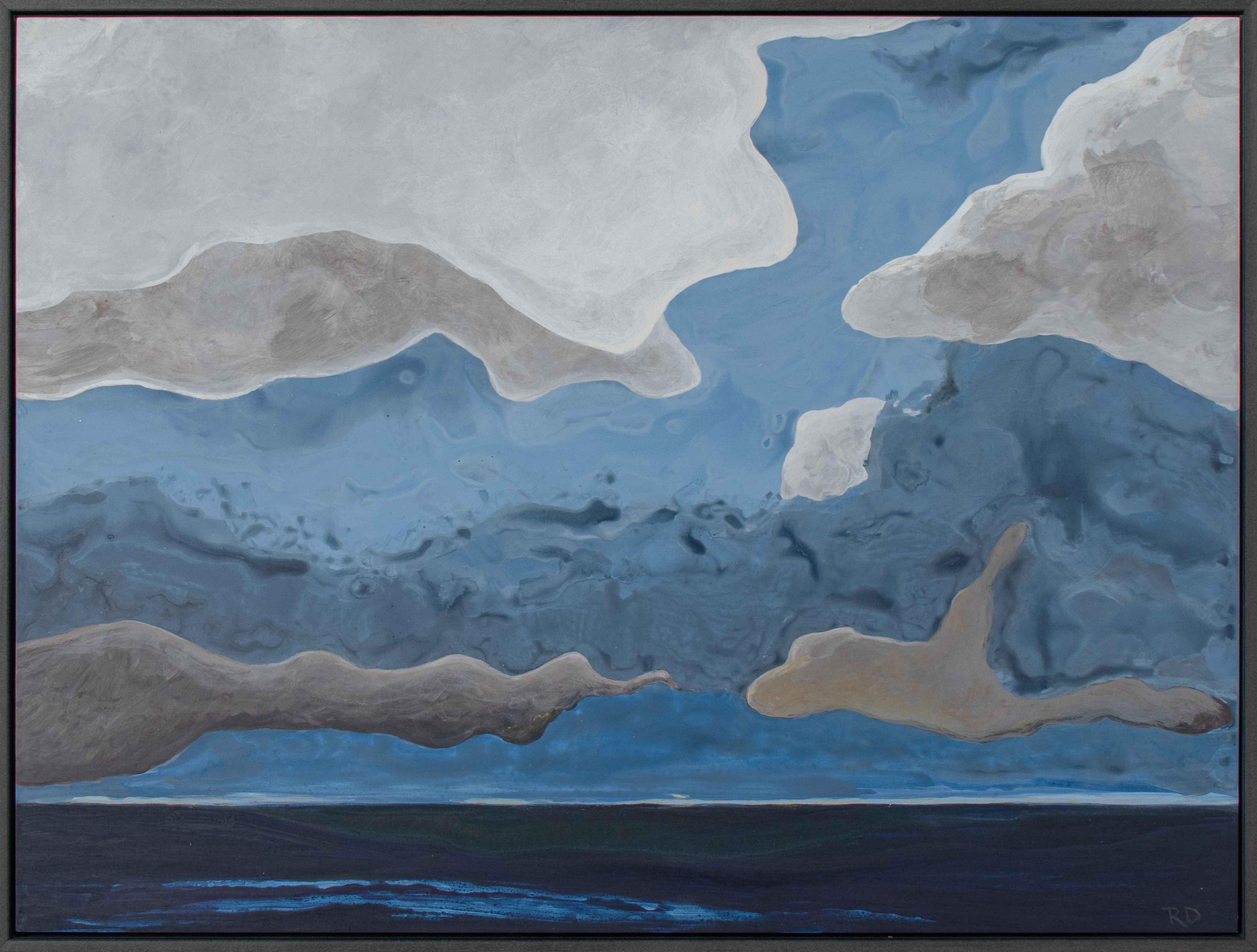 Rob Delamater Landscape Painting - The Storm Breaks 2022 Hand-mixed Pigments