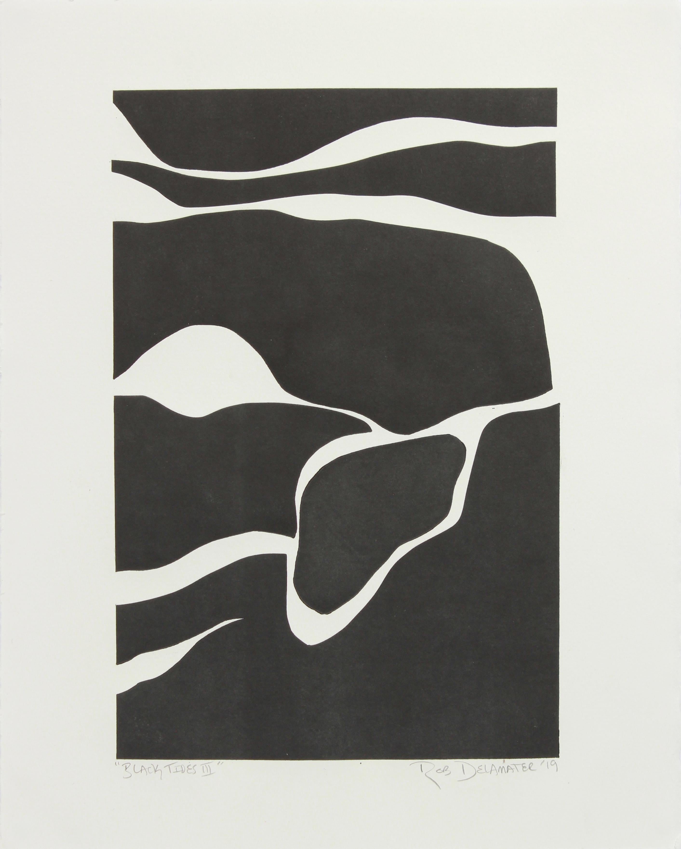 Rob Delamater "In Through the Out Door II", Abstract Monotype Print