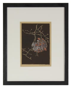 "Nest" Linoleum Block Print, 2010