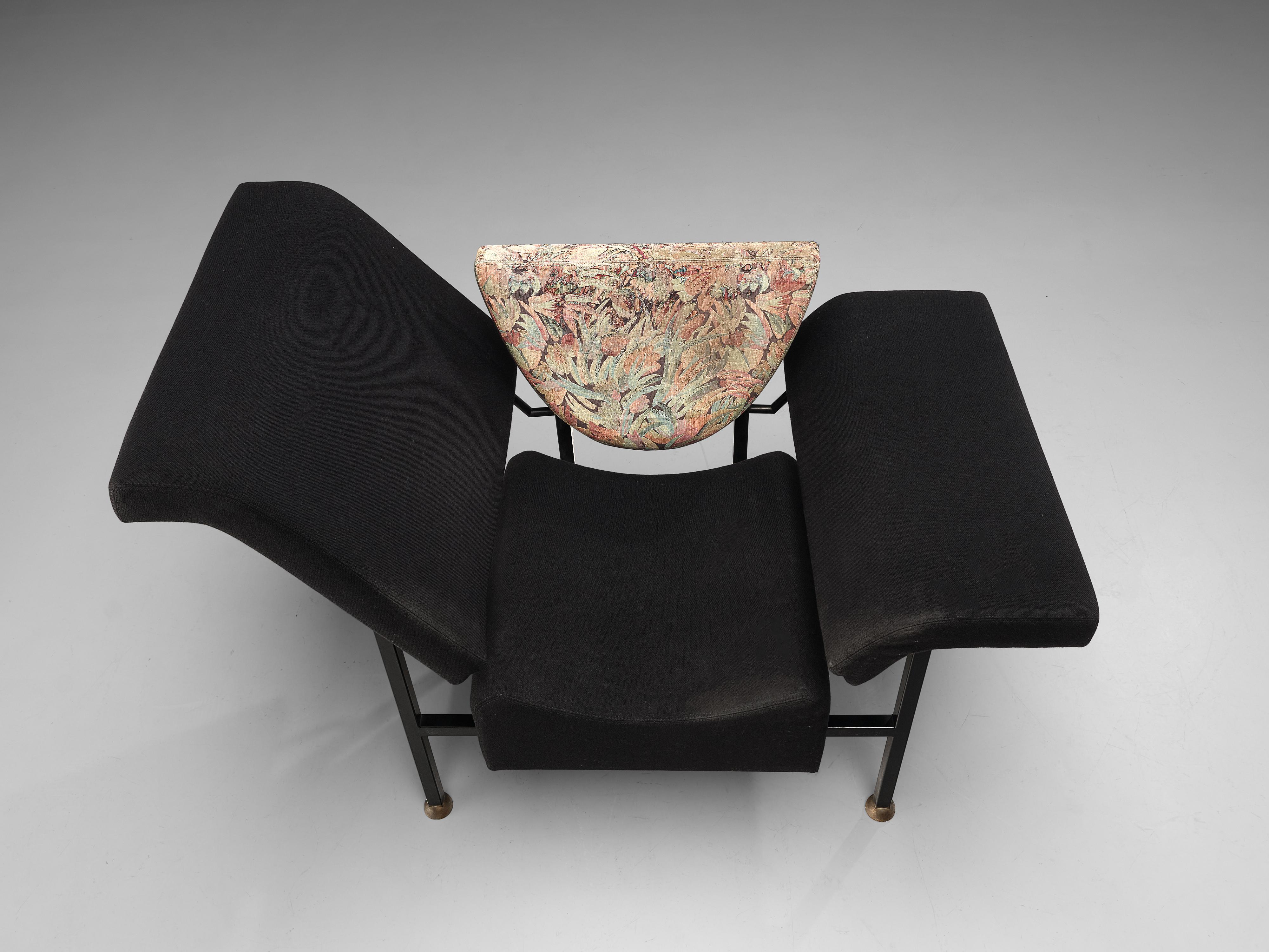 Rob Eckhardt for Pastoe Lounge Chair 'Groeten Uit Holland' in Original Fabric In Good Condition In Waalwijk, NL