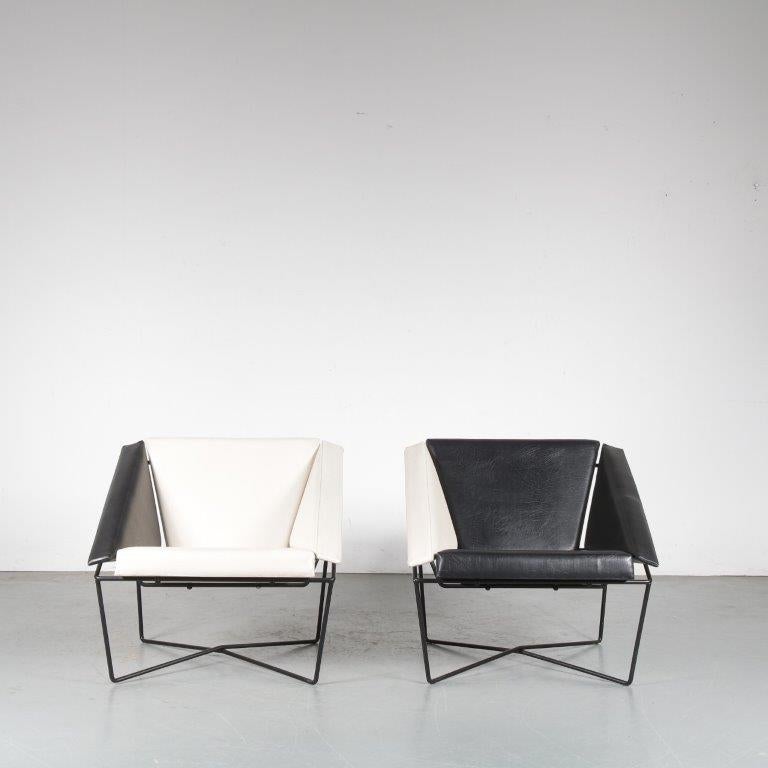 Rob Eckhardt Pair of “Van Speyk” Chairs for Pastoe, Netherlands, 1984 For Sale 4