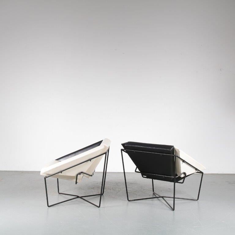 Néerlandais Rob Eckhardt Paire de chaises Van Speyk pour Pastoe, Pays-Bas, 1984 en vente