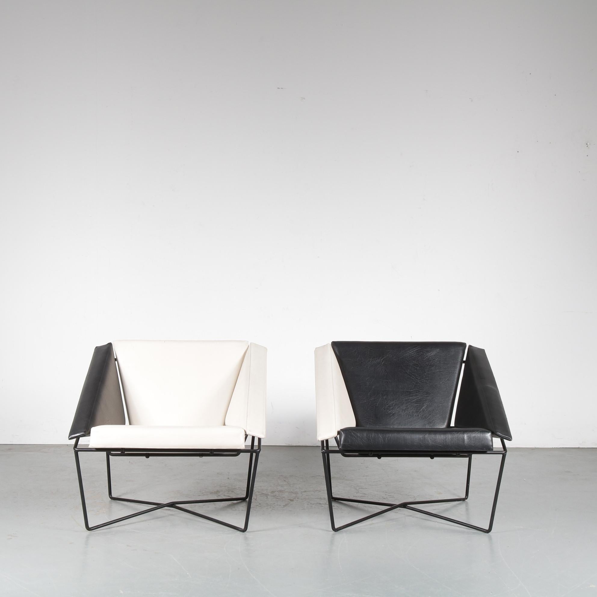 Rob Eckhardt Pair of “Van Speyk” Chairs for Pastoe, Netherlands, 1984 In Good Condition In Amsterdam, NL