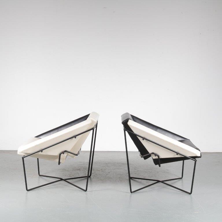 Rob Eckhardt Pair of “Van Speyk” Chairs for Pastoe, Netherlands, 1984 In Good Condition For Sale In Amsterdam, NL