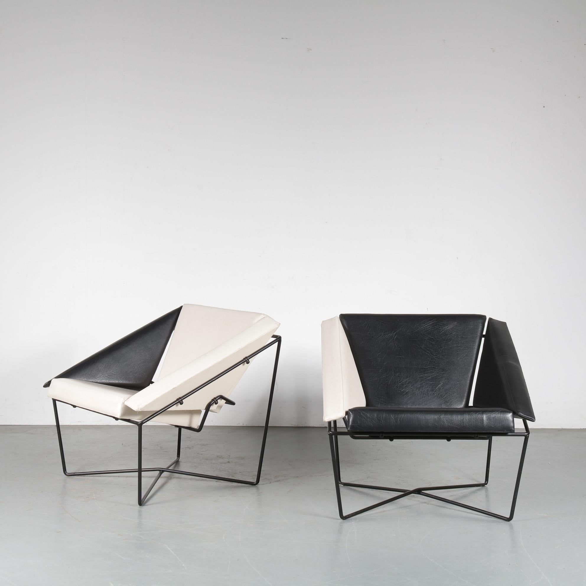 Rob Eckhardt Pair of “Van Speyk” Chairs for Pastoe, Netherlands, 1984 1